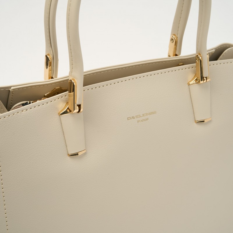 Geanta Shopper Ecru