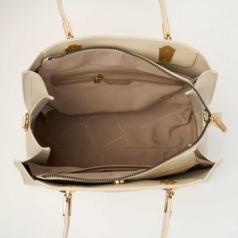Geanta Shopper Ecru