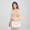 Geanta Shopper Ecru