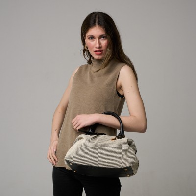 Geanta Bowling Neagra Textila