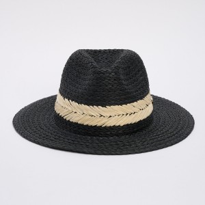 Palarie Tip Panama Neagra Palarie Tip Panama Neagra
