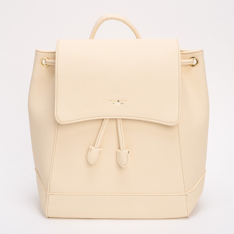Rucsac Crem Cu Snur Si Cusaturi Rucsac Crem Cu Snur Si Cusaturi