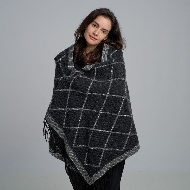 Fular Negru Imprimeu Etno Fular Negru Imprimeu Etno