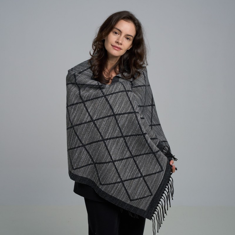 Fular Negru Imprimeu Etno Fular Negru Imprimeu Etno