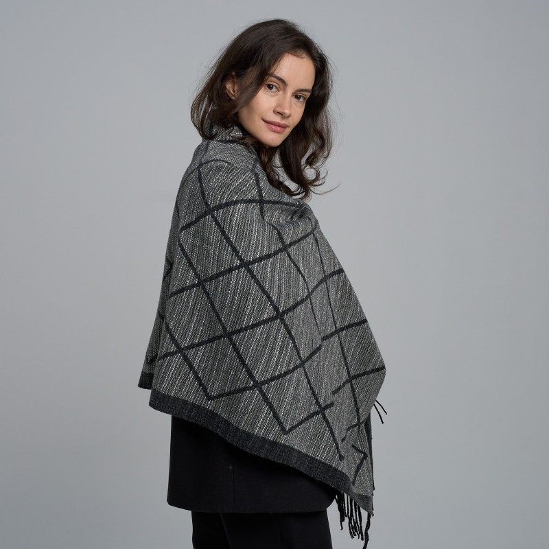 Fular Negru Imprimeu Etno Fular Negru Imprimeu Etno