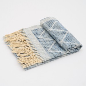 Fular Albastru Imprimeu Etno Fular Albastru Imprimeu Etno