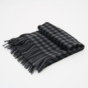 Fular Cu Carouri Negre Fular Cu Carouri Negre