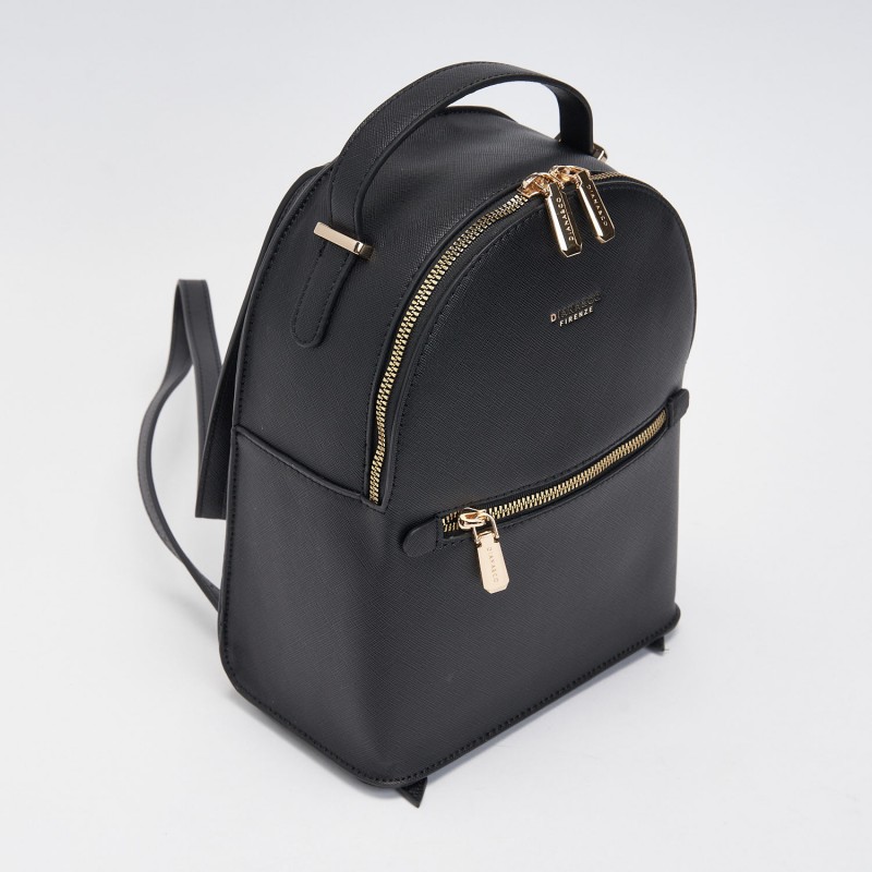 Mini-Rucsac Saffiano Negru Imitatie