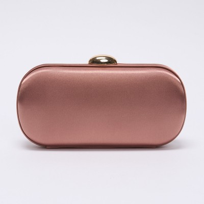 Clutch Maddy Rigid Roz Cu Lant Auriu