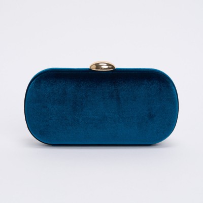 Clutch Ava Albastru Oval